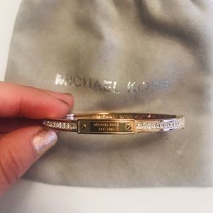 Michael Kors gold bangle bracelet